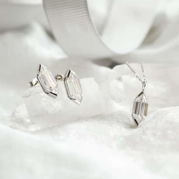 Moissanite jewellery set SERAPHINA Image