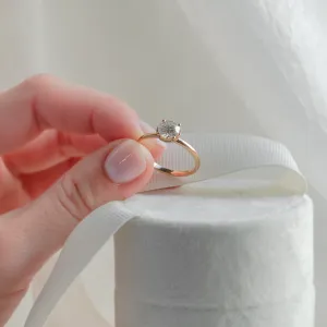 Luxury engagement ring with moissanites TANIA Thumbnail