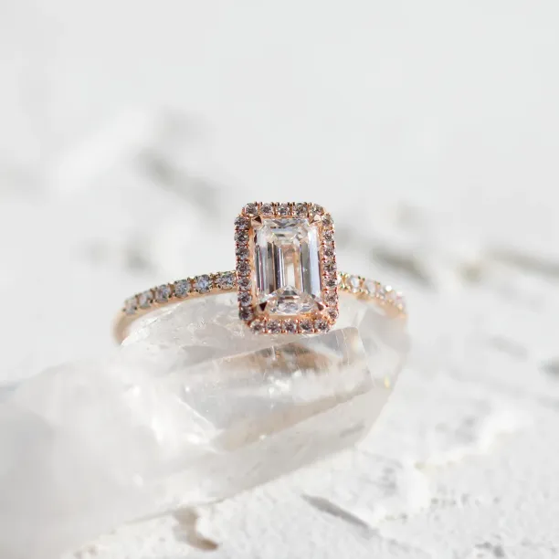 Luxury lab-grown diamond engagement ring CELESTE Image
