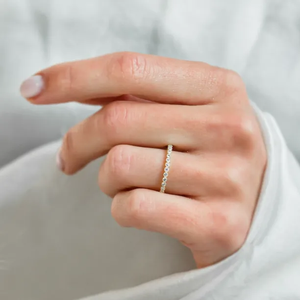 Original wedding rings with diamonds PAIR Image