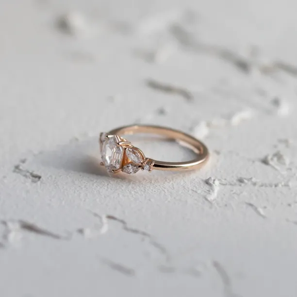 Unique lab-grown diamond engagement ring CAIRA Image