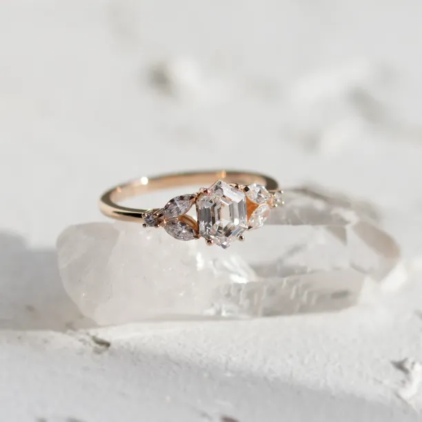 Unique lab-grown diamond engagement ring CAIRA Image