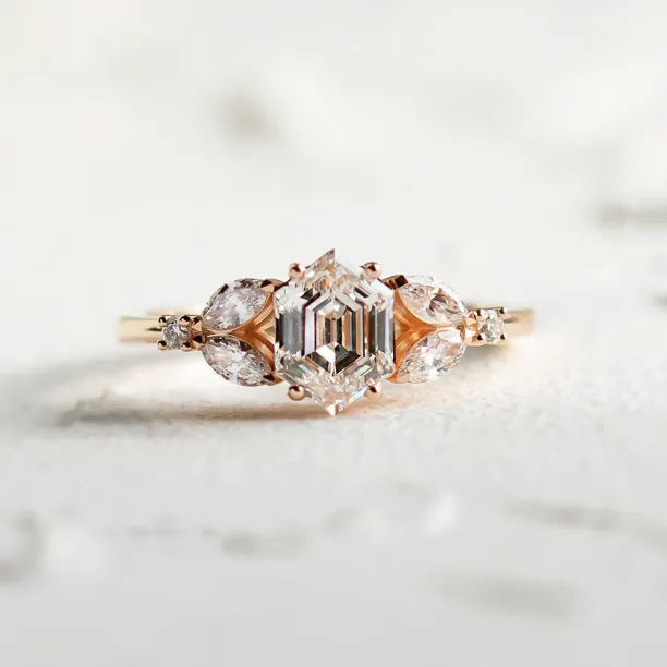 Unique lab-grown diamond engagement ring CAIRA Image