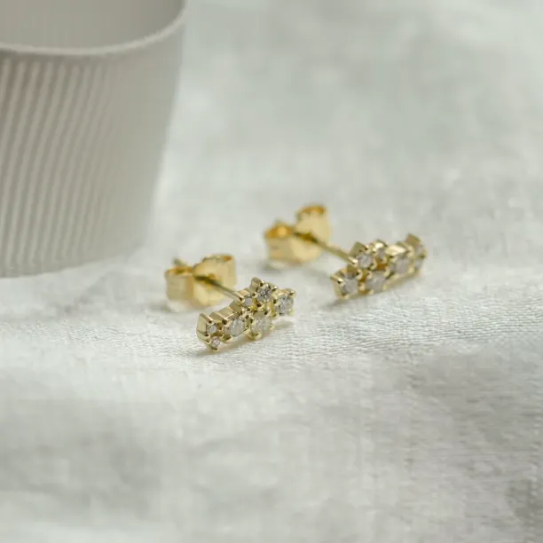Diamond cluster earrings ELIN Image