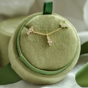 Diamond cluster earrings ELIN Thumbnail