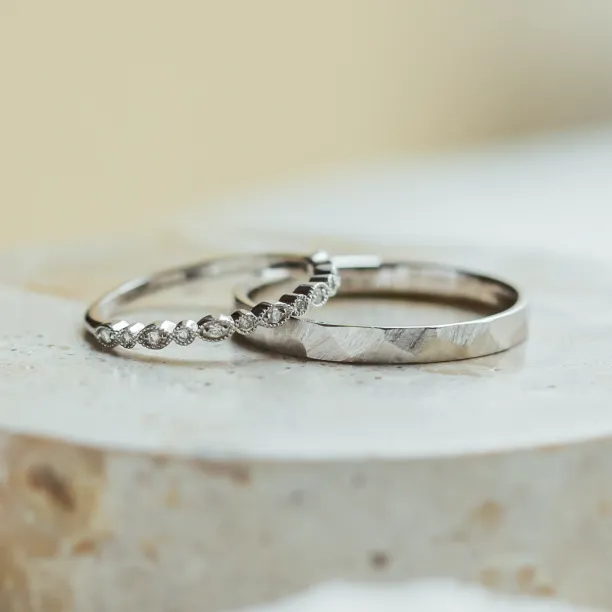 LATI gold diamond wedding rings Image