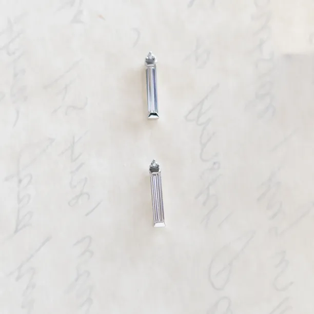 Moissanite and diamond earrings FELICIS Image