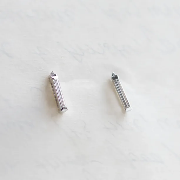 Moissanite and diamond earrings FELICIS Image