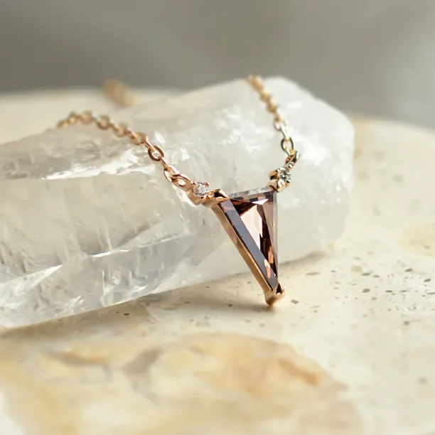 Lab grown brown diamond necklace TIM Image