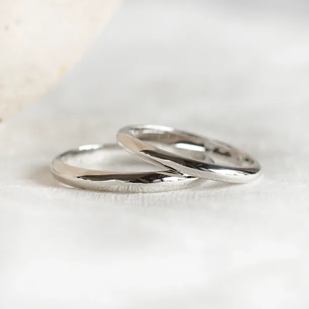D-SHAPE wedding yellow gold rings MONTANA Image