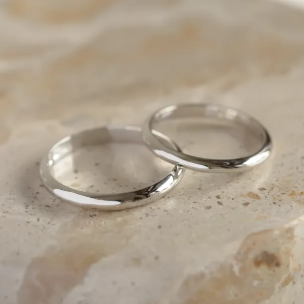 D-SHAPE wedding yellow gold rings MONTANA Image