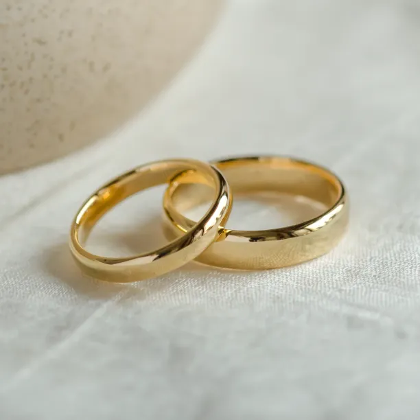 D-SHAPE wedding yellow gold rings MONTANA Image