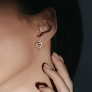 Lab-grown diamond kite earrings with removable gemstone JAY Thumbnail