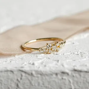 Diamond cluster ring CLARA Thumbnail