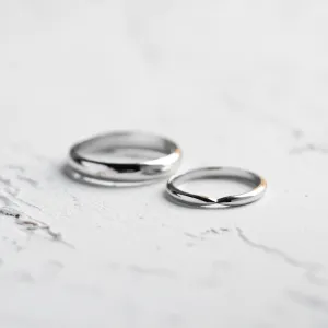 Gold wedding rings with bow tie shape LALI Thumbnail
