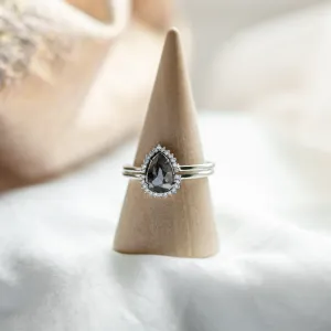 Engagement set of rings with diamonds ASHLEY Thumbnail
