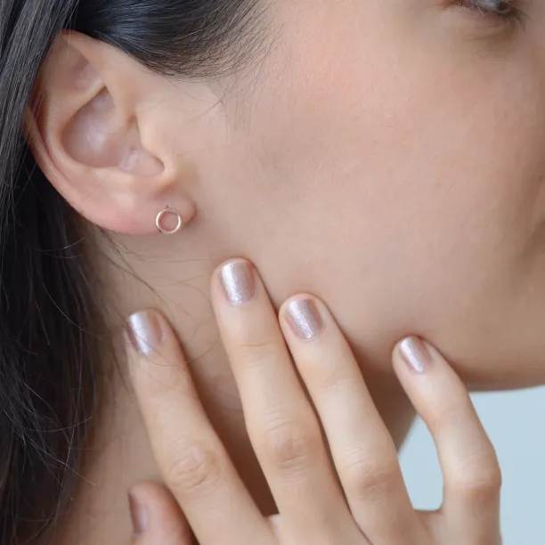 Gold karma earrings USKE Image