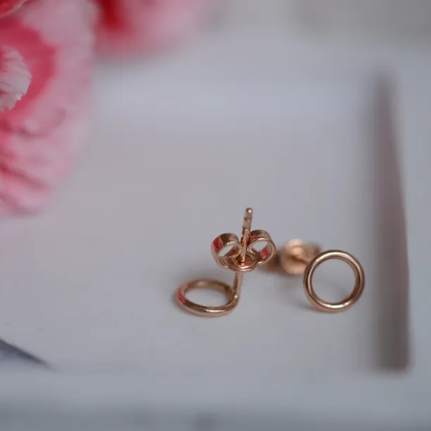 Gold karma earrings USKE Image