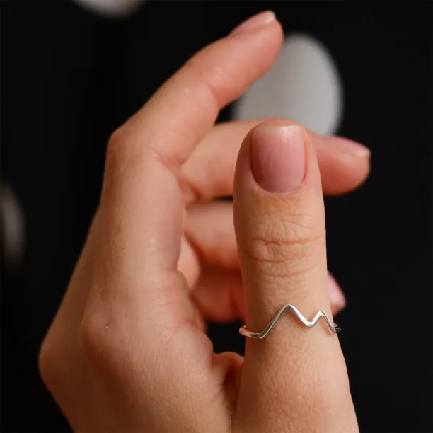 Mountain minimalist ring ALPY Image