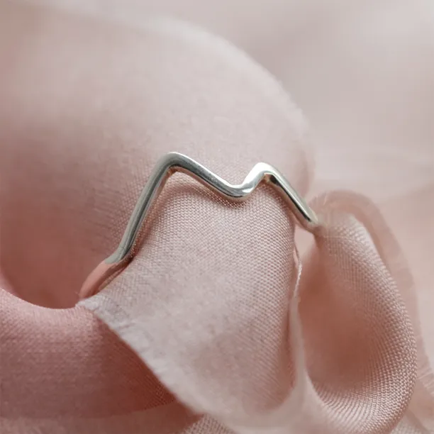 Mountain minimalist ring ALPY Image