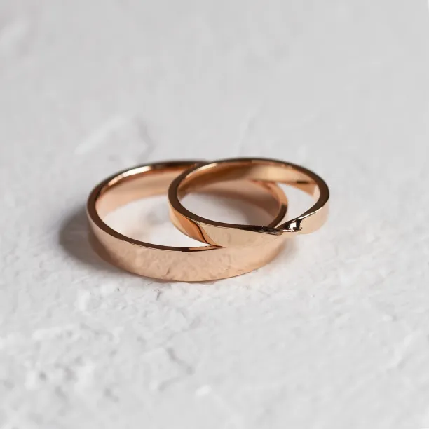 Unconventional wedding rings with braiding CLAY Image