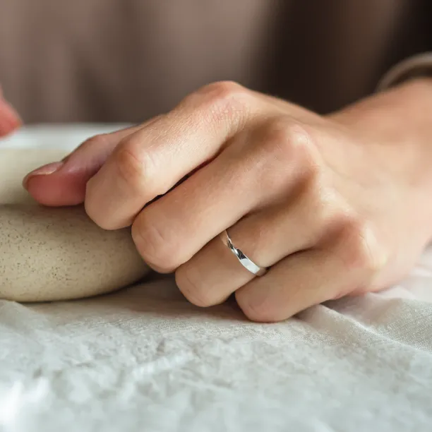 Unconventional wedding rings with braiding CLAY Image