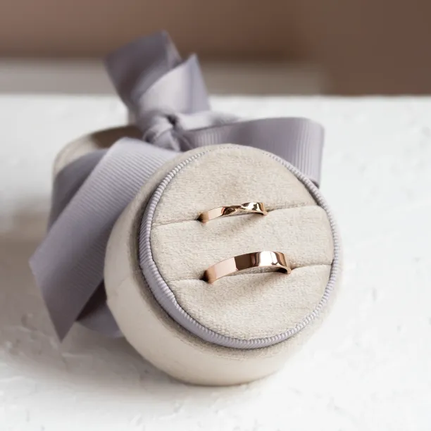 Unconventional wedding rings with braiding CLAY Image