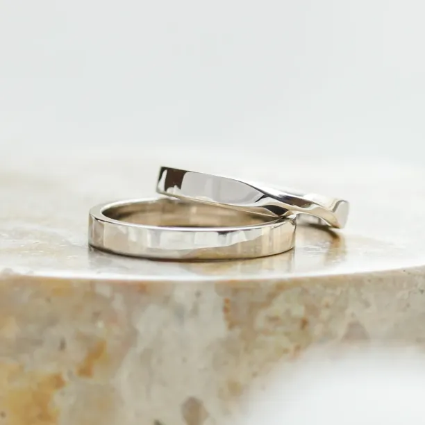 Unconventional wedding rings with braiding CLAY Image