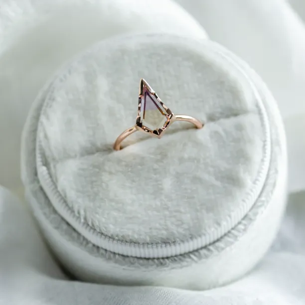 Gold ring with ametrine in kite shape ADELE Image