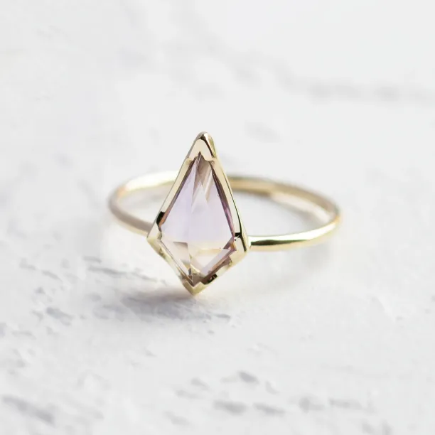 Gold ring with ametrine in kite shape ADELE Image