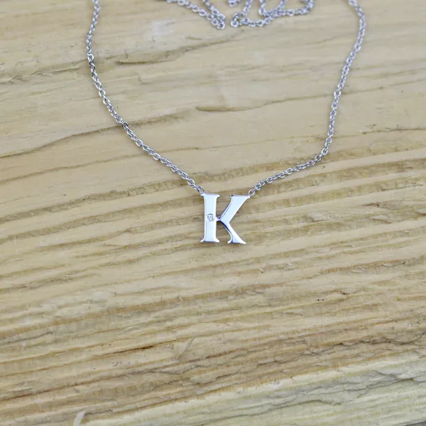 VERTE Name gold diamond pendant Image