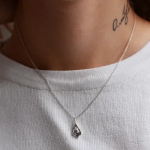Rutilated quartz pendant with diamond MATTIAS Thumbnail