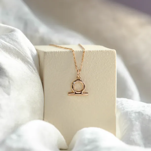 Zodiac sing diamond necklace LIBRA Image