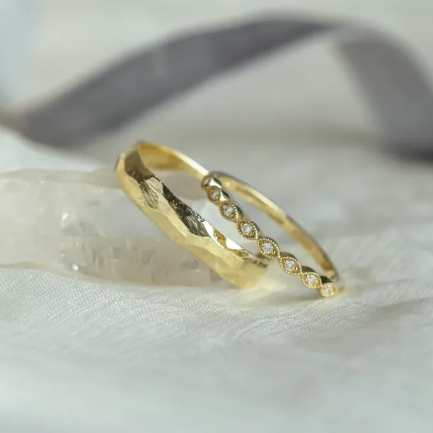 Unusual diamond wedding bands DARLING Image