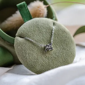 Cluster neklace in gold with salt and pepper diamonds VERO Thumbnail