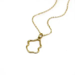 Minimalist diamond necklace DOMINIQUE Thumbnail