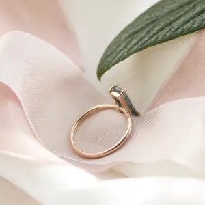 Gold ring with moss agate MOS Thumbnail