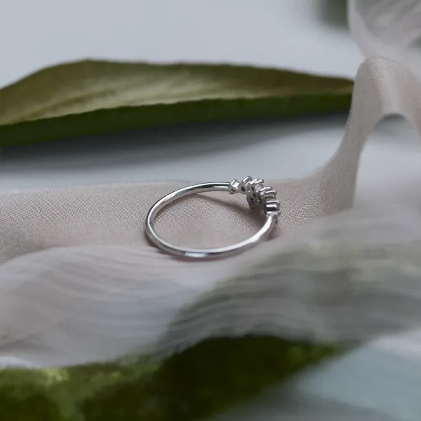 Gold ring with salt and pepper diamonds CLARA Image