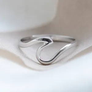 Minimalist gold wave ring WAVE Thumbnail