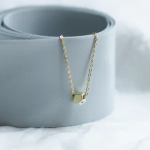 Gold bracelet with a special cube and diamond Gimle Thumbnail