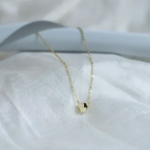 Gold bracelet with a special cube and diamond Gimle Thumbnail