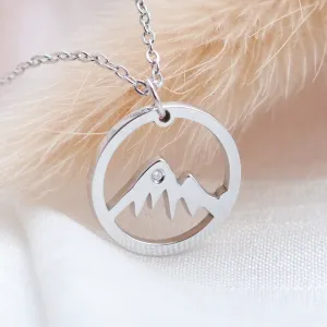 Gold diamond pendant - for the mountains enthusiasts MUNI