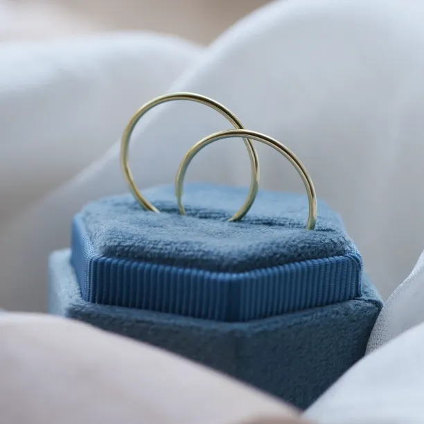 Gold hoop earrings MOZZA Image