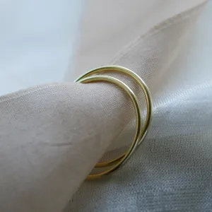 Gold hoop earrings MOZZA Thumbnail