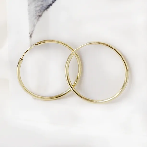 Gold hoop earrings MOZZA Image