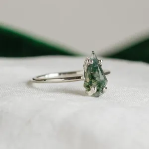 Fantasy ring with kite moss agate SAMU Thumbnail