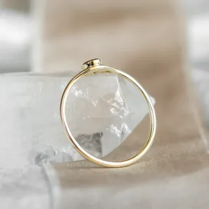 Gold diamond engagement ring INEZ Thumbnail