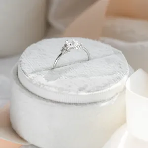 Gold engagement ring with moonstone DARLEEN Thumbnail