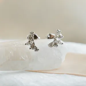 Crawler gold earrings with lab-grown diamonds JAZZ Thumbnail