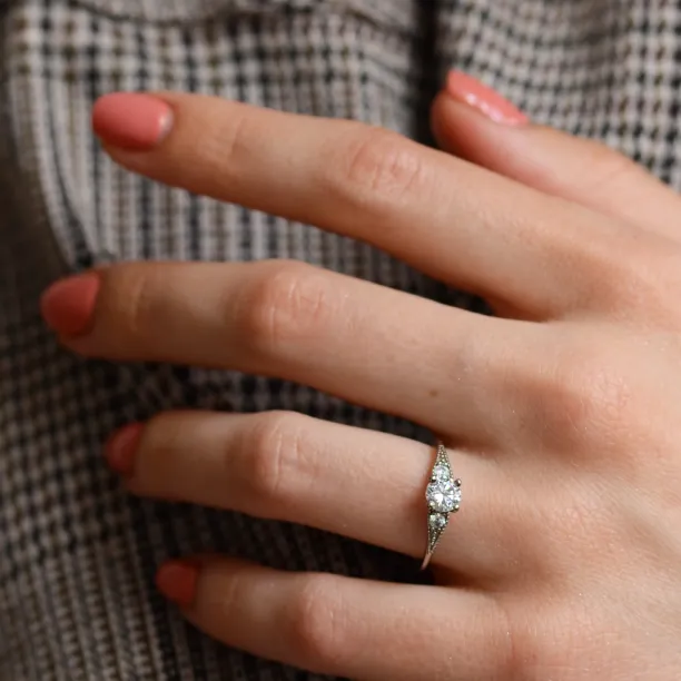 Gold vintage lab-grown diamond ring ORSINI Image